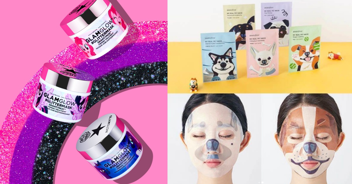 面膜浮誇無極限！敷上「狗狗面膜、亮片星光面膜」可愛又保濕 狗狗面膜、亮晶晶面膜