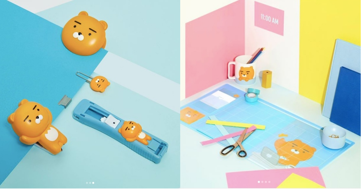 立體萊恩文具不只可愛還超實用！Kakao Friends推出新款週邊來賣萌♡ 韓國、Kakao Friends、資料裝訂夾、迴紋針、文具夾、Ryan、TUBE、PEACH、可愛、辦公室、小物、書桌、文具、文具控