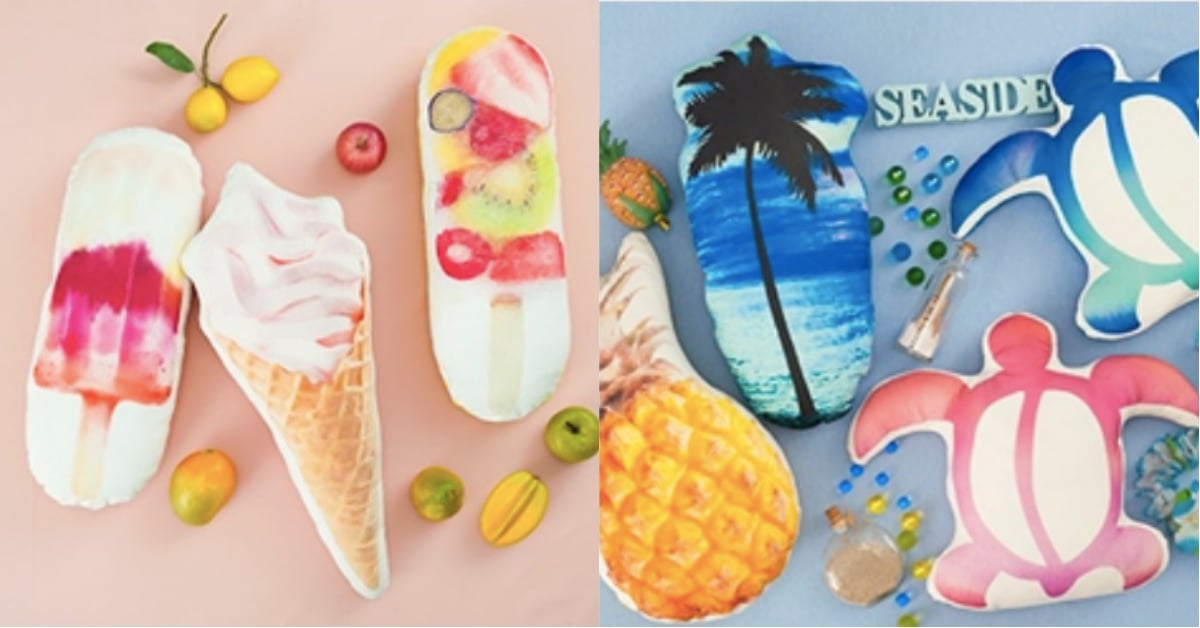 涼上加涼！夏日系抱枕讓你不用嘴吃冰也能消暑解熱！ 日本、Dona Paula、冰淇淋、冰棒、夏日、海龜、海灘、鳳梨、抱枕、涼枕、冰涼、涼爽