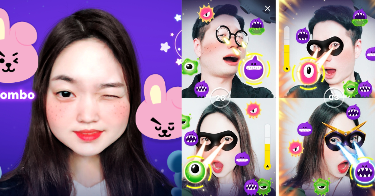 LINE視訊通話最潮玩法！拋開偶包用「Face Play」跟朋友來場臉的對決！ LINE、Face Play、視訊通話、怪獸擊滅砲、BT21模仿秀、照片、編輯、表情貼、LINE Friends、有趣、可愛