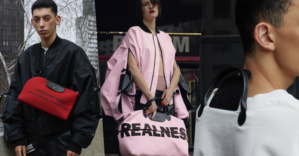 袖子就是水餃包！Longchamp by Shayne Oliver聯名連外套上都有手提把！ Longchamp、水餃包、聯名、HBA、Shayne Oliver