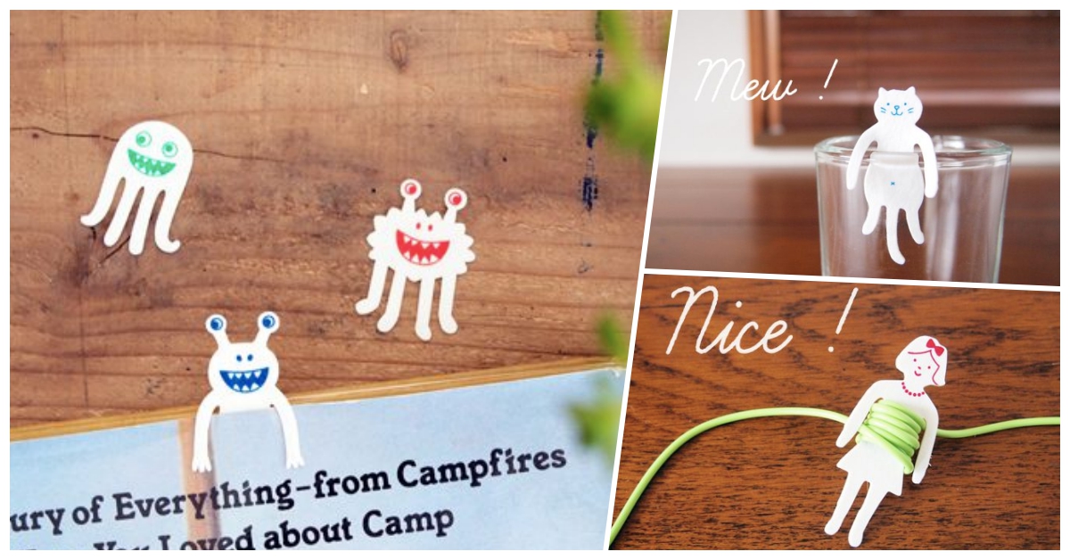 泡水就能變身！療癒感滿滿的「可彎折趣味書籤」還能化成杯緣子 書籤、剁手指小姐、買文具、可彎折趣味書籤、掛鉤、杯緣子、可愛、療癒、泡水、變身、多功能、文具控