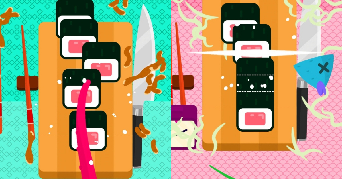 連急性子都無法掌控！料理手遊《slashy sushi》動作太慢就會瞬間出局！ Slashy Sushi、壽司、廚師、快手快腳、眼明手快、刺激、快速