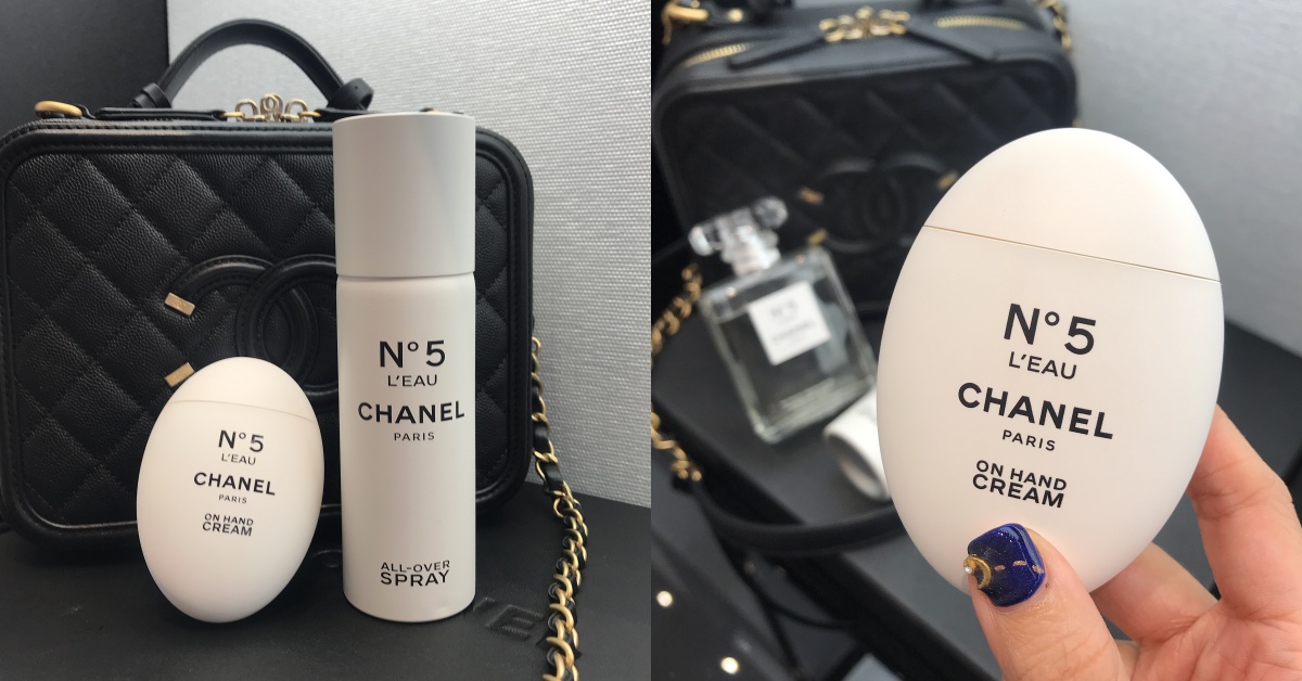拿在手中超時髦！香奈兒推出N°5限量超美蛋形潤手霜、香氛噴霧 香氛噴霧、香奈兒、N° 5 、N°5 L’EAU清新晨露隨身乳霜、香奈兒護手霜