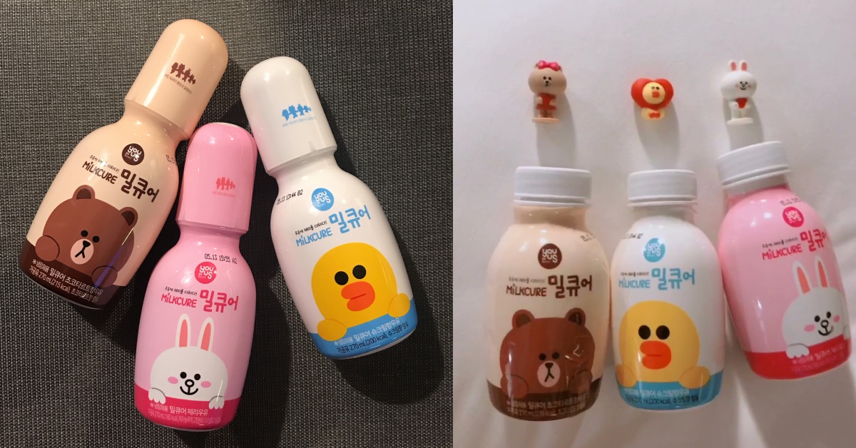 打開瓶蓋竟然有公仔！韓國GS25推出超萌「LINE FRIENDS限量調味乳」 GS25、linefriends、網卡