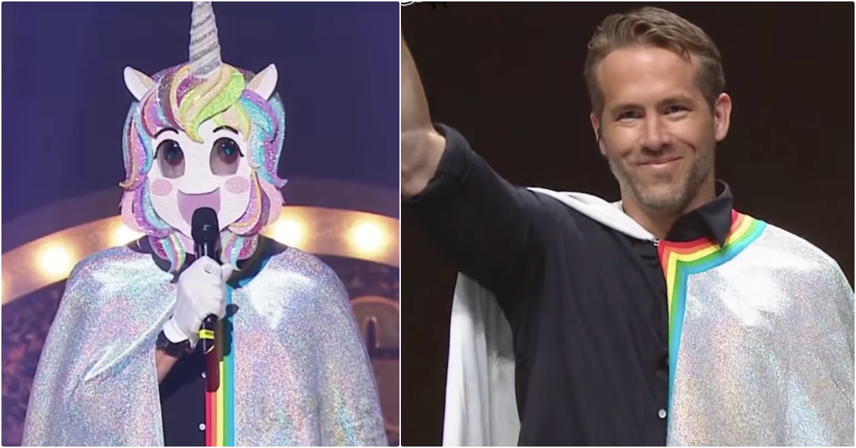 韓綜狂到沒極限！「死侍」改戴獨角獸面具偷上節目唱歌，揭曉瞬間全場驚呆變.JPG 死侍2、死侍、獨角獸面具、蒙面歌王、韓國綜藝、萊恩雷諾斯、蒙面歌王真面目、Tomorrow