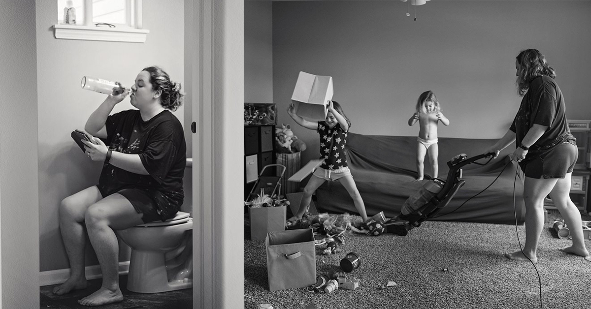 當媽累到想買醉？美攝影師霸氣揭露「超人媽媽」背後的辛酸血淚 媽媽、媽媽是超人、攝影、picturesbygg、生活照