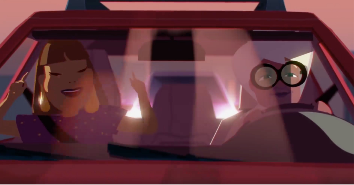 我們快樂地向前走 美國廣告、共乘、美國伊利諾州芝加哥、Lyft、動畫