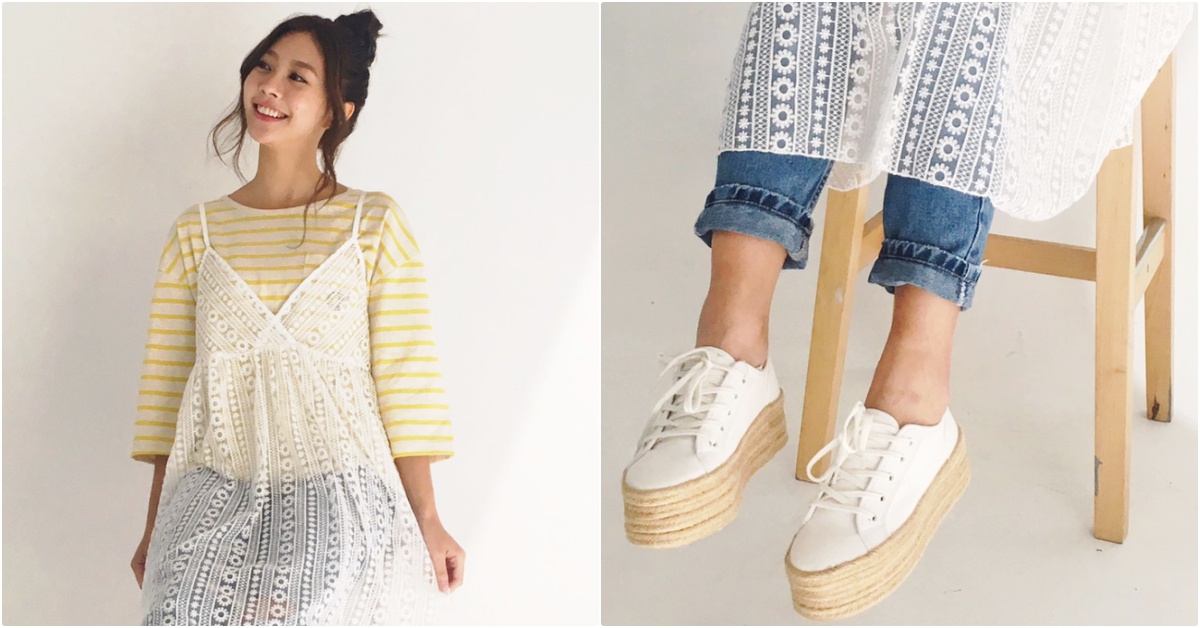 妞的穿搭日常：日本妞都這樣穿！白色蕾絲用這招，就能「混」出時髦原宿風♡ 妞的穿搭日常、白色蕾絲、蕾絲穿搭、夏天穿搭、混搭