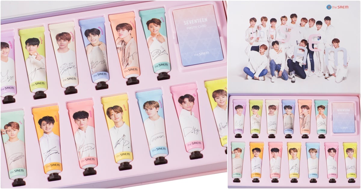 整團歐巴在我心裡收藏！讓SEVENTEEN大臉護手霜做你的搶票RP護身符（集氣） SEVENTEEN、17、SEVENTEEN護手霜、韓星代言、韓星保養品、SEVENTEEN演唱會、SBS Super Concert in Taipei