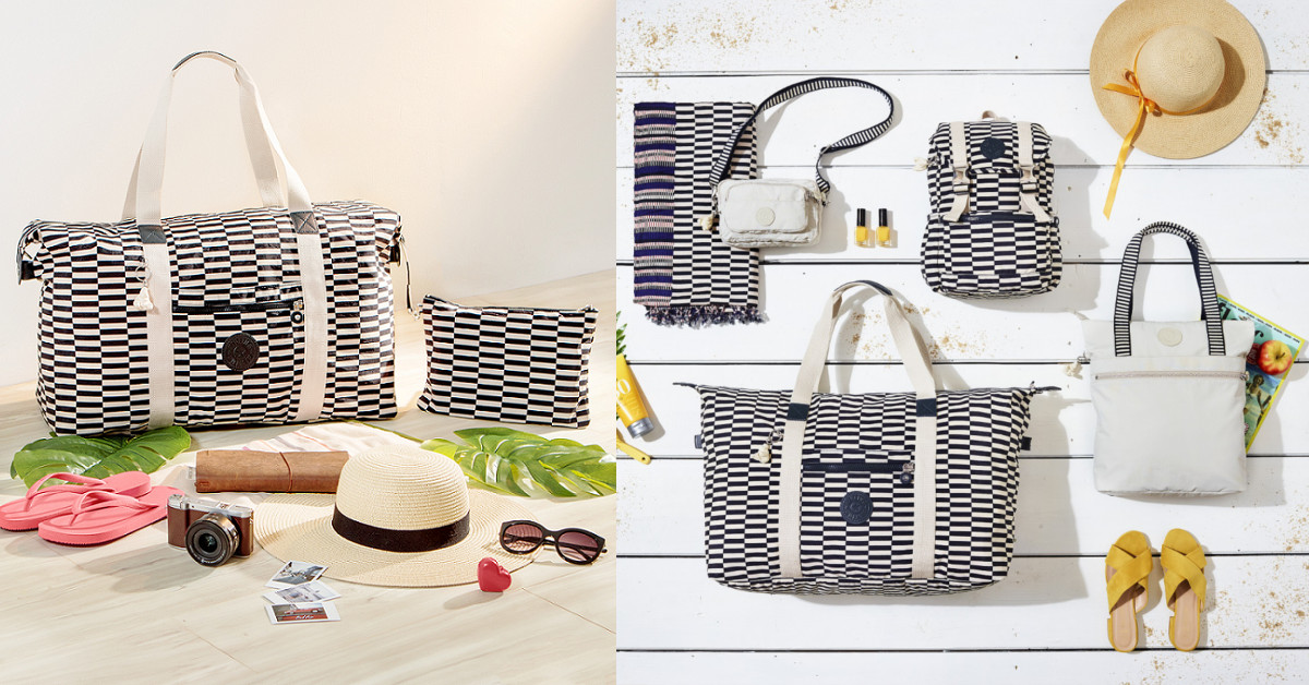 初夏人氣定番款！KIPLING新包入荷誰說不能黑白配～ 條紋控必敗5／21動感上市 