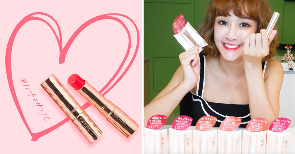 櫻花妹約會必勝的斬男唇色！愛心限定款一抹粉嫩色澤擄獲直男的心不費力～ 櫻花妹、約會、化妝、唇膏、斬男色、OPERA