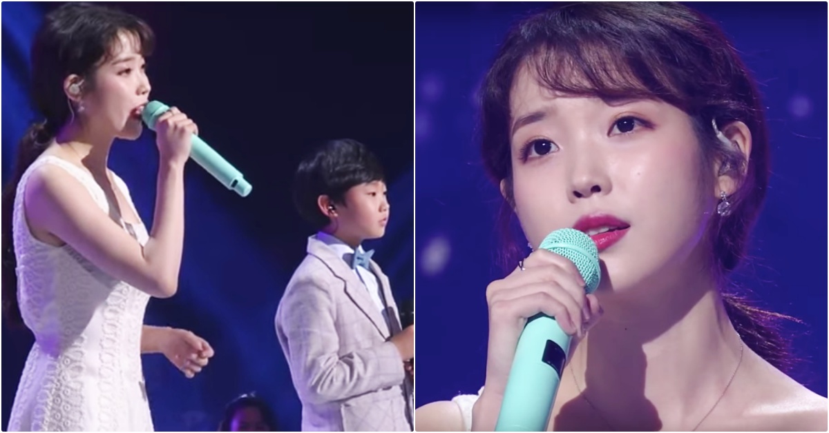 「世界上最純粹的兩個聲音相遇了！」音色強盜IU與11歲濟州少年的幻想舞台公開！ IU、濟州少年、李知恩、我的大叔、Dear Moon、我的大叔OST、IU演唱、雪人、夜信、柳熙烈的寫生簿