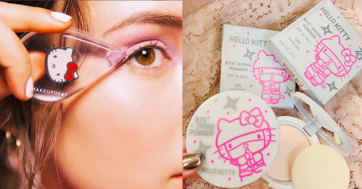 史上最可愛蜜粉餅來啦！HELLO KITTY聯名粉餅、矽膠粉撲太可愛了！ hellokitty、無嘴貓、Natalie Portman、可愛聯名、卡通聯名、Za