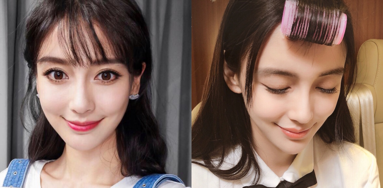 不會油塌掉的「仙氣瀏海」怎麼維持？女神Angelababy公開私下「整髮訣竅」 Angelababy、瀏海、空氣劉海、小紅書