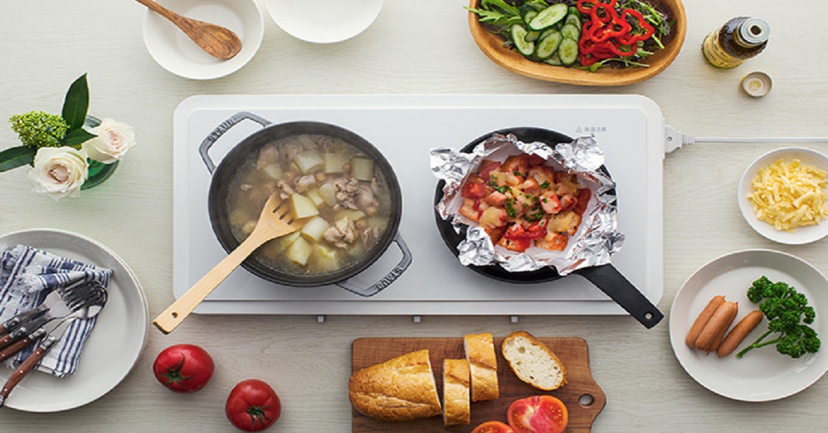 不用縮小燈就能把廚房收起來！雙用電磁爐讓你餐桌一秒變廚房 女生寓所、廚房、家電、電磁爐、日本、Panasonic、省空間