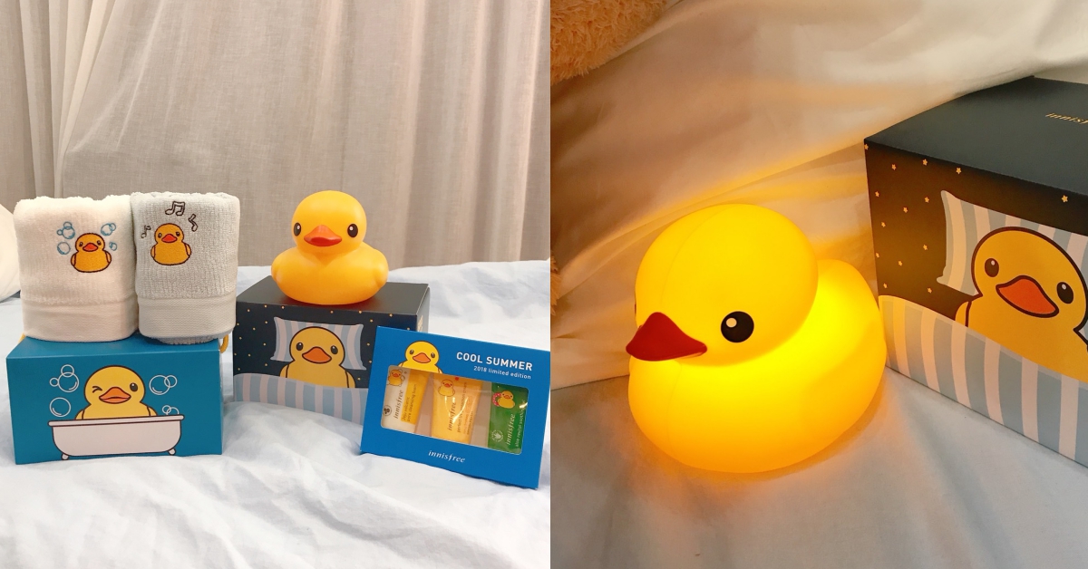 連韓國也沒有！innisfree×TOLO聯名推出海外獨家贈品，超萌黃色小鴨毛巾、鴨鴨燈台灣粉絲也能獲得 黃色小鴨、innisfree、TOLO、聯名、獨家