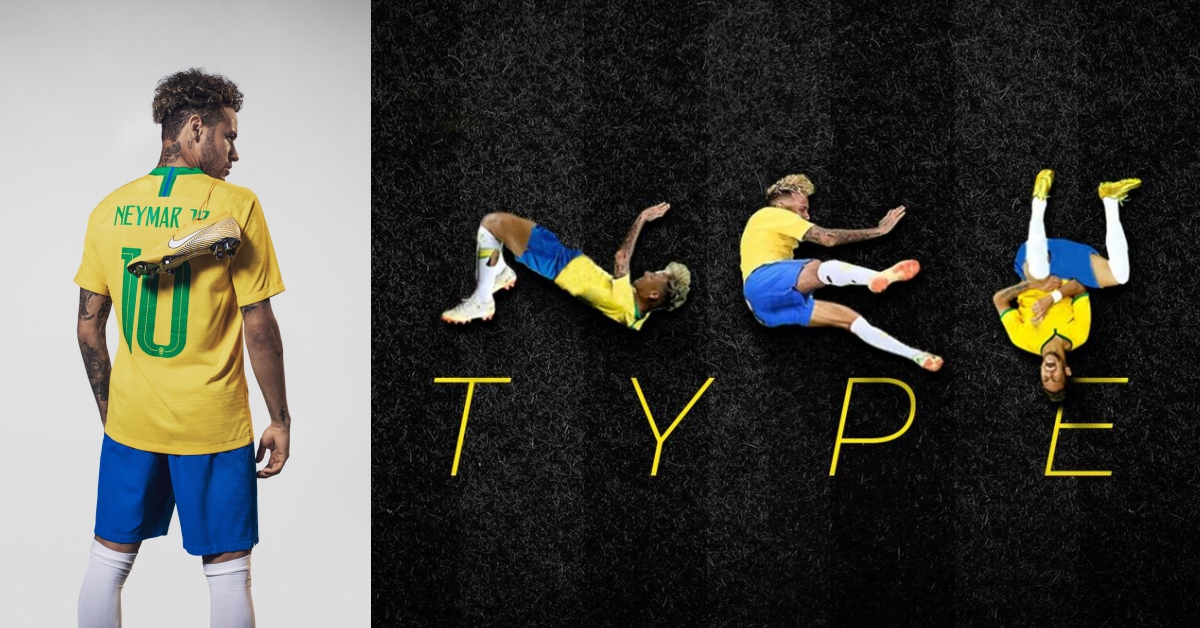 足壇新名詞「內馬爾滾」 世足明星球員滾出個人專屬字體 世足、內馬爾、內馬爾滾、Neymar Rolling、巴西國家隊、足球、內馬爾字體