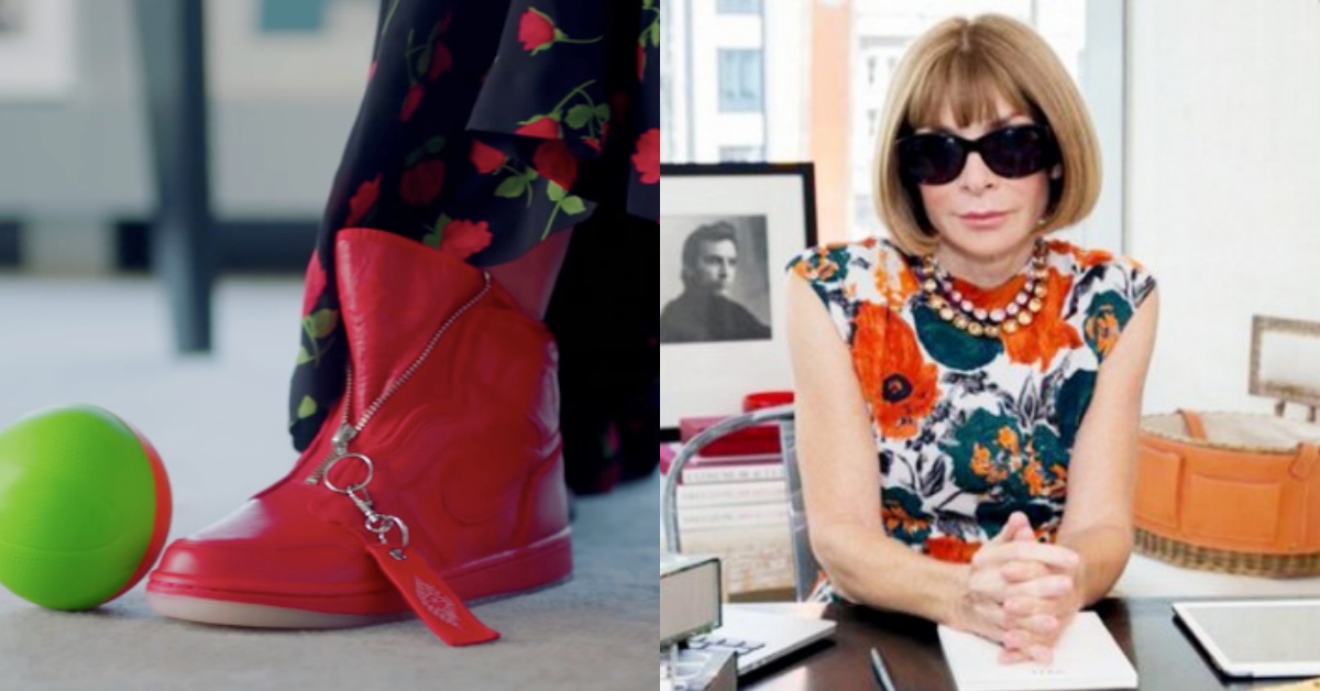 做夢才可能出現的JORDAN ×《VOGUE》史詩級聯名！安娜溫圖親自上陣脫下高跟鞋改踩喬丹鞋！ 安娜溫圖、JORDAN、VOGUE、聯名