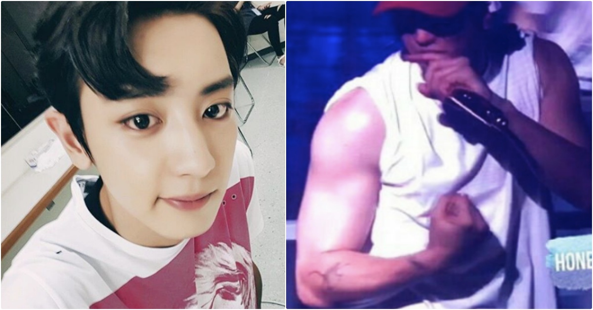 手臂壯到比臉大啦！EXO燦烈暴風進化成「野獸派可愛男」，全世界粉絲心臟爆擊！ EXO、燦烈、燦烈肌肉、韓星肌肉、韓星健身、EXO演唱會、野獸派可愛男、燦烈手臂