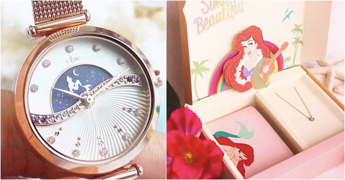 愛麗兒偷偷在夜裡現身…韓品牌聯手「小美人魚」把海底日常化成夢幻配件，公主夢成真啦！ 迪士尼聯名、小美人魚、愛麗兒、小美人魚飾品、小美人魚皮夾、CLUE、클루、韓國飾品品牌