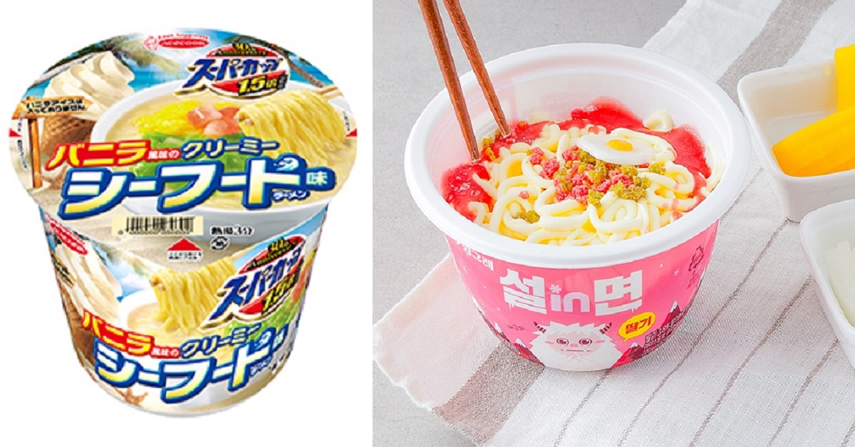 日本冰淇淋泡麵&韓國泡麵冰淇淋超吸睛！到底是泡麵還是冰淇淋啊 泡麵、冰淇淋、acecook