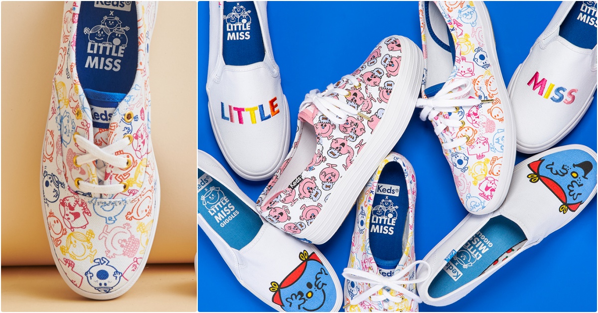 「Keds×LITTLE MISS」第二彈聯名來放火！新角色揪團大集合，在腳上繽紛開趴啦！ Keds、LITTLE MISS、奇先生妙小姐、奇先生妙小姐聯名、聯名鞋款、樂觀小姐、懶人鞋、夏日鞋款