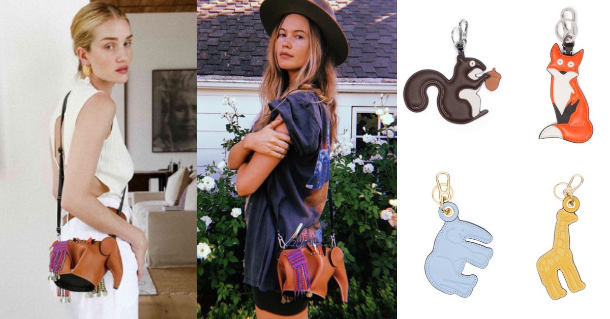 LOEWE超Q動物吊飾、限量串珠大象包！圓妳一個被動物圍繞的童話公主夢！ LOEWE、Karlie Kloss、Gisele Bundchen、Behati Prinsloo.Edie Campbell