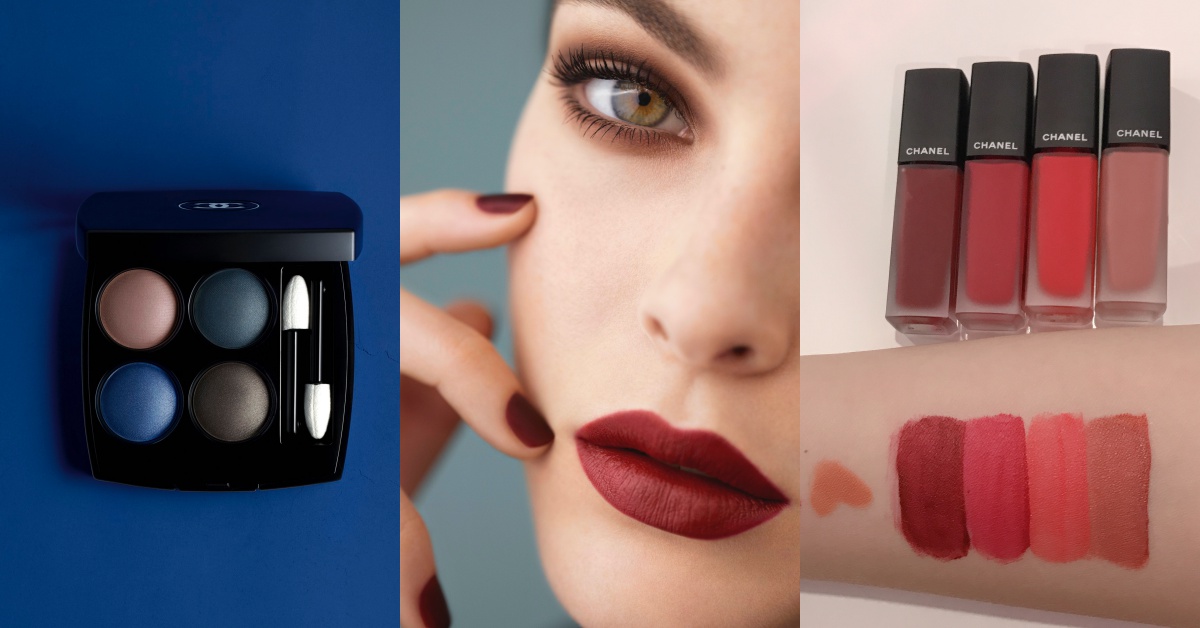 香奈兒推出2018秋季「限量霧面系列彩妝」！酒紅色唇露、寶藍眼影盤必收！  APOTHEOSISLMATDECHANEL、香奈兒、2018秋冬彩妝