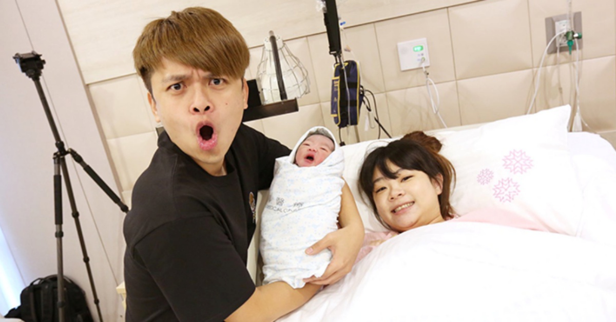 蔡阿嘎陪產十六小時，喊：無痛分娩的錢不能省！ 蔡阿嘎、陪產、二伯、無痛生產