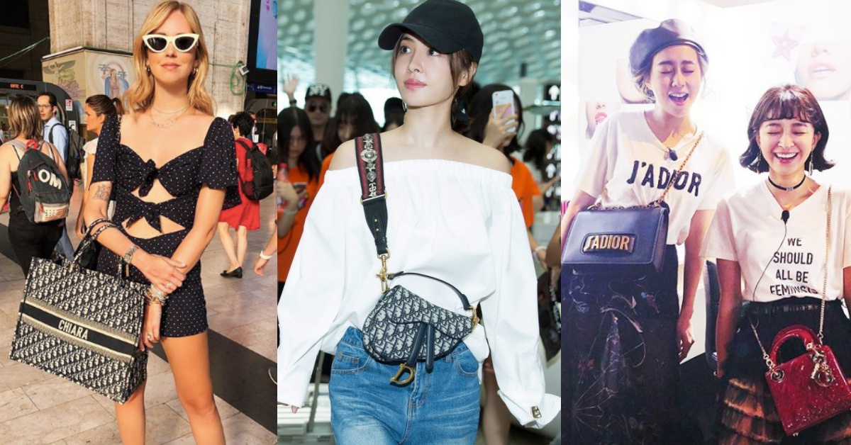  Dior復古「馬鞍包」燒到蔡依林、秀智、孔曉振！4大超燒經典包一次整理給你看！ dior、蔡依林、秀智、孔曉振、J'ADIOR、 chiara ferragni、DIOR OBLIQUE、SADDLE 