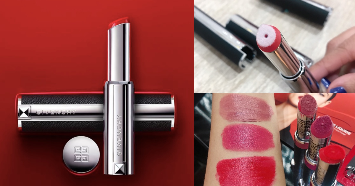 打開來竟然不是唇膏！GIVENCHY「香吻誘惑絲緞唇萃」液態絲絨質地太美了！|女生開開箱  紀梵希、LEROUGELIQUIDE、香吻誘惑絲緞唇萃、GIVENCHY、女生開開箱