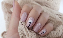 雪白花瓣紛飛的浪漫春日  DIY蒲公英指彩 美甲、指彩、DIY、流行、教學