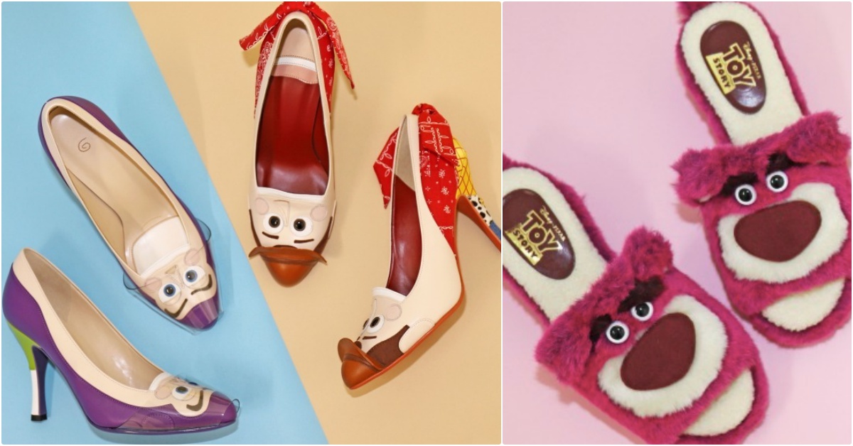 胡迪、巴斯光年一口咬住你的腳！「玩具總動員」變成超逗趣聯名鞋款，鞋底還藏ANDY簽名 玩具總動員聯名、玩具總動員鞋子、動畫電影聯名、DIANA、迪士尼聯名、皮克斯聯名、胡迪高跟鞋、巴斯光年高跟鞋、熊抱哥拖鞋