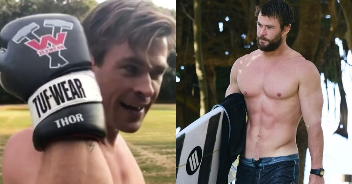 這個褲頭不能再低了！克里斯漢斯沃為《MIB 星際戰警》裸上身練拳大秀腹肌人魚線！ 克里斯漢斯沃、MIB 星際戰警、腹肌、