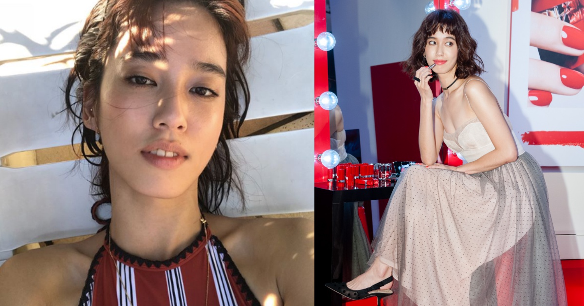 妝感不暗沉！女星陳庭妮分享私下小麥肌專屬「挑唇膏、防曬」秘訣！ 迪奧藍星唇膏、陳庭妮、