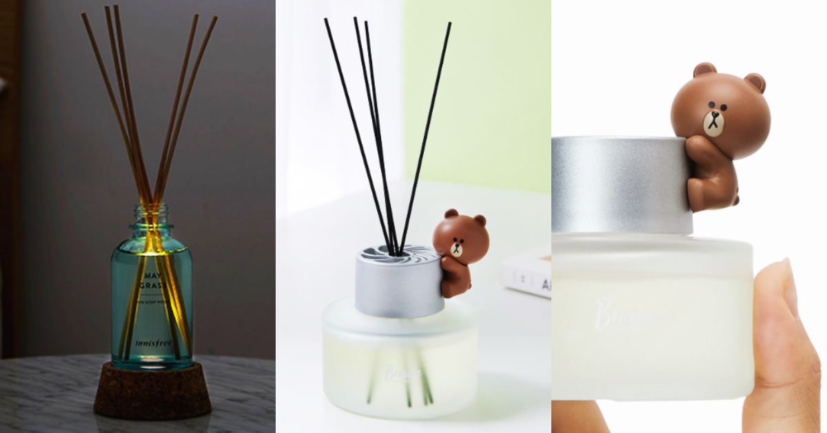 宅女必須擁有！「innisfree擴香夜燈、LINE FRIENDS熊大擴香」未免也太療癒！ 擴香、innisfree、linefriends熊大擴香