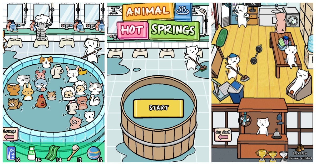 超萌「動物溫泉澡堂」開張啦！療癒系養成手遊《‎Animal Hot Springs》 | 手遊、動物溫泉、Animal Hot Springs、療癒、養成|  手機小姐| 妞新聞niusnews