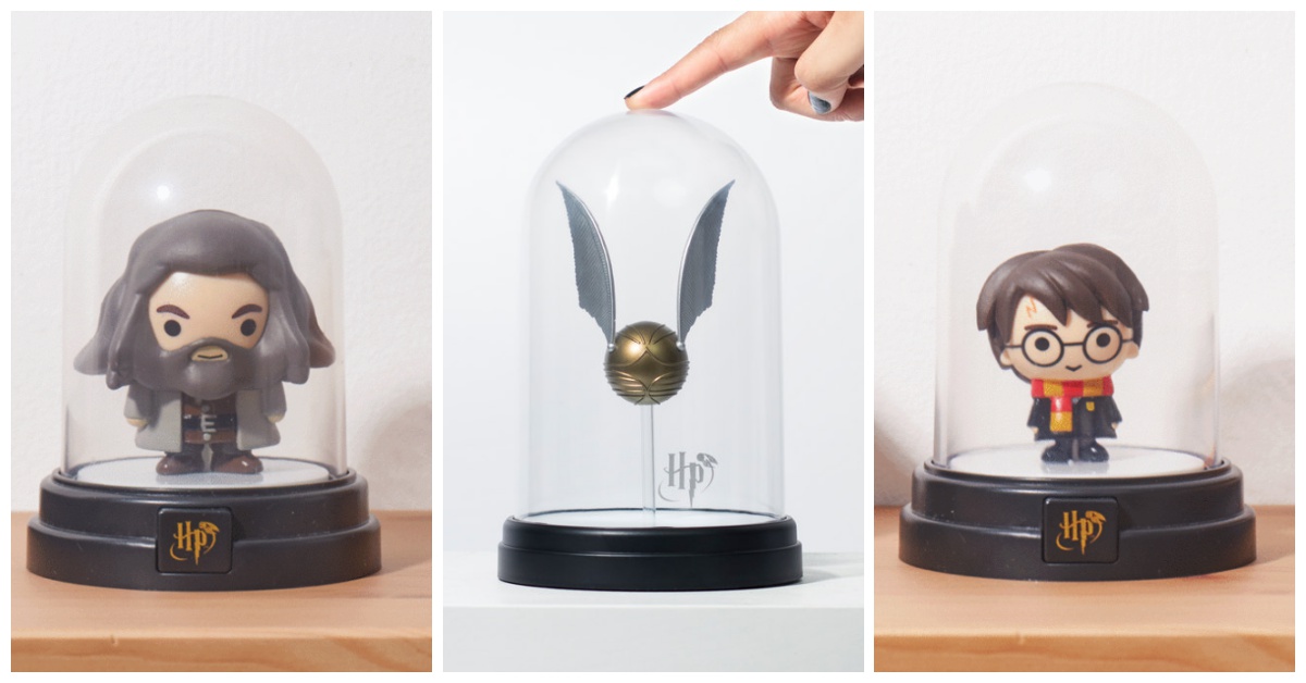 《哈利波特》透明鐘罩點亮你的夜晚！把金探子、榮恩跟妙麗收藏起來♡ 哈利波特、榮恩、妙麗、海格、金探子、燈罩、雞蛋杯、吐司刀