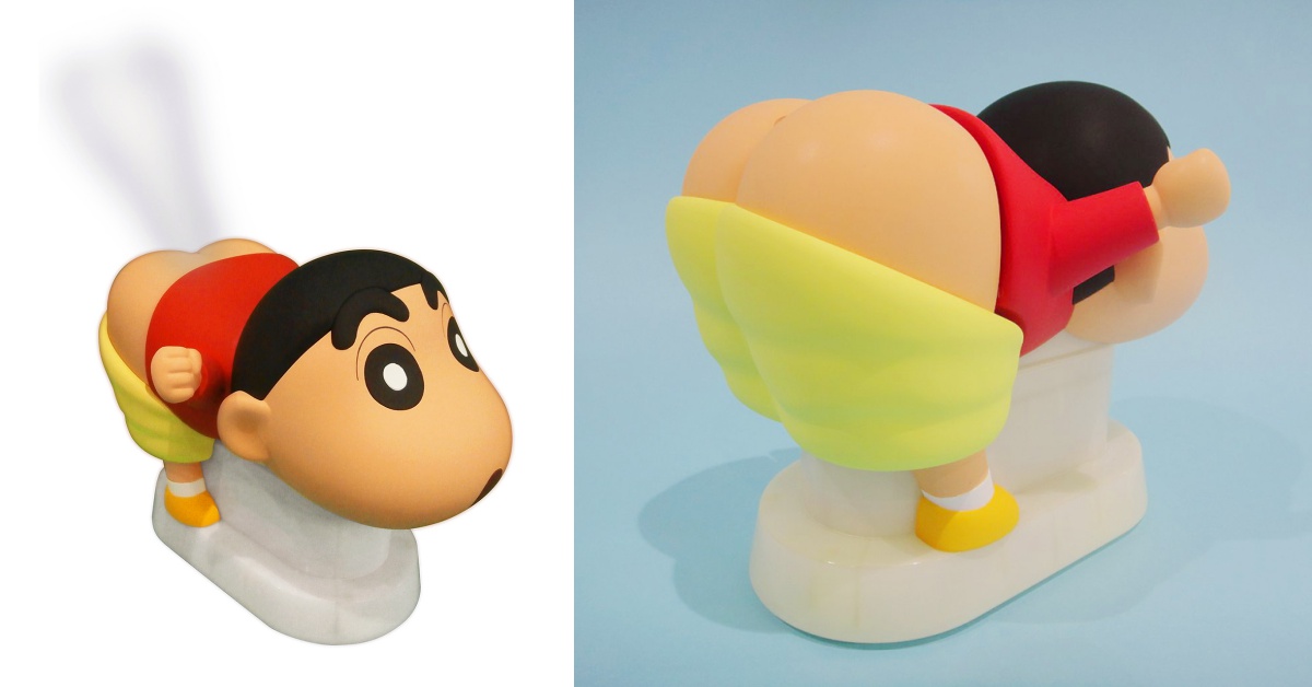 蠟筆小新放水屁給你聞？！「露屁屁外星人加濕器」這設定也太不舒服... 蠟筆小新、露屁屁外星人、加濕器、香氛、精油