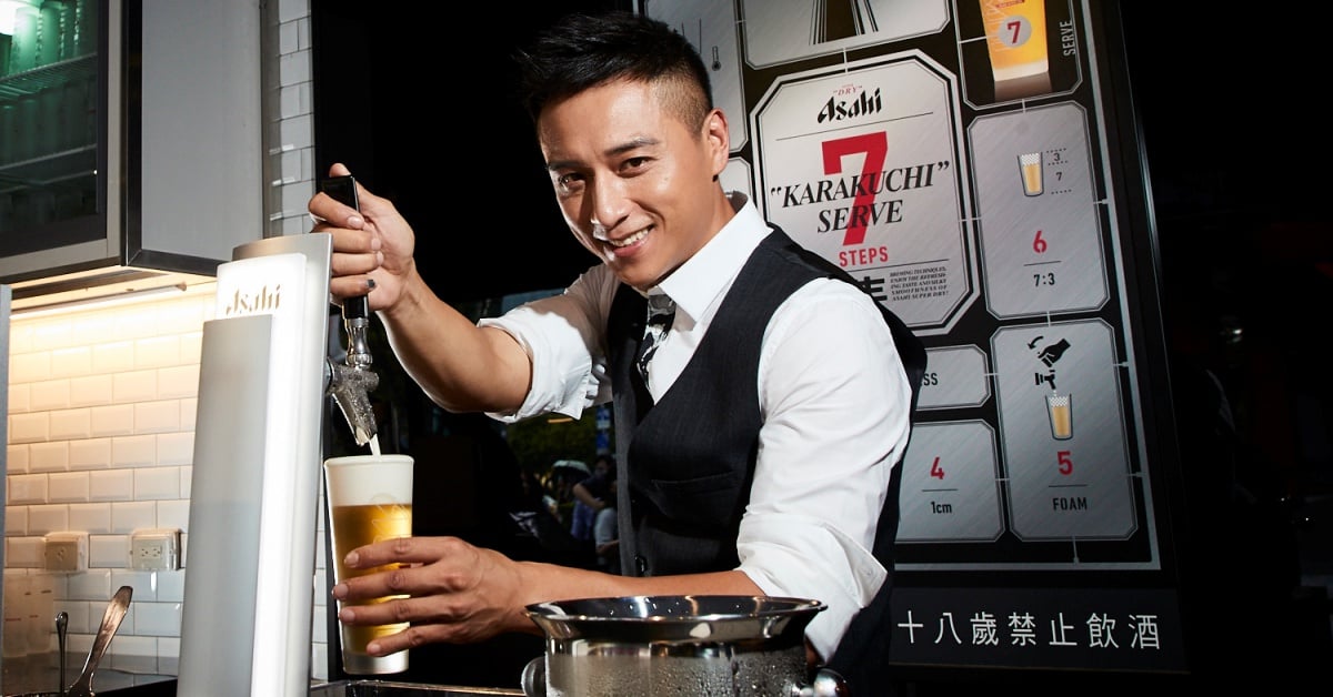 百變演員鄭人碩獻活動代言初體驗，擔任一日型男店長 鄭人碩、一日店長、Asahi SUPER DRY、時尚、啤酒師