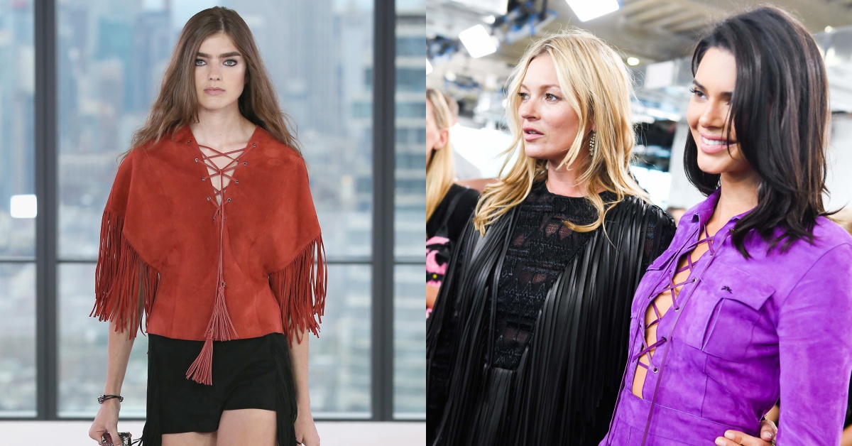 超模Kate Moss、Kendall Jenner加持！Longchamp首場時裝大秀「豹紋、流蘇、印花」超時髦～ Longchamp、Kate Moss、Kendall Jenner、豹紋、流蘇