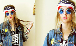 街拍剪貼簿：美國國旗街拍 穿搭、美國、街拍、國旗、愛國