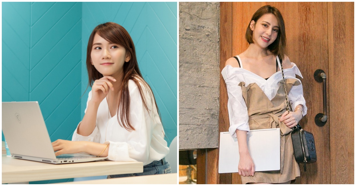 坐在咖啡廳敲鍵盤的瞬間都美成畫報！美型筆電讓女孩們追劇、修圖都不失時尚魅力 筆電、咖啡廳、畫報、美照、追劇、MSI、美型筆電