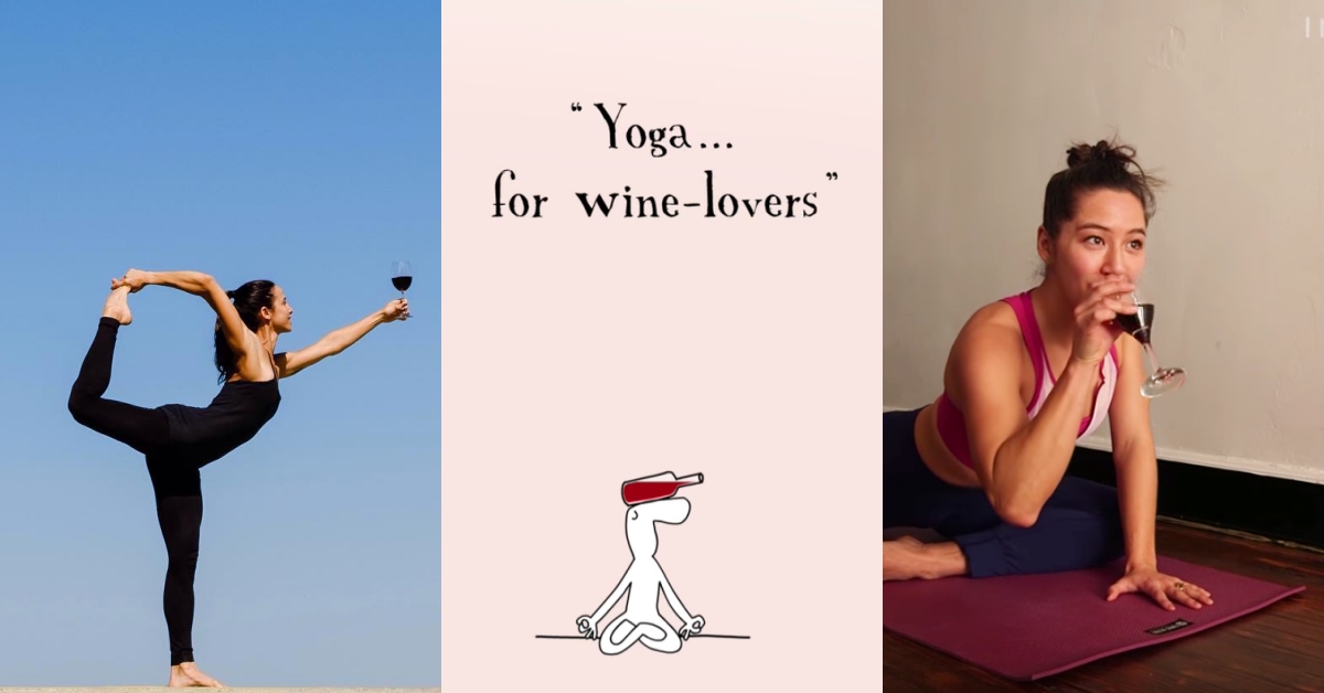 酒鬼福音！燒遍歐美的「紅酒瑜珈」邊做瑜珈邊品美酒效果更加倍 紅酒、瑜珈、歐美、運動、酒
