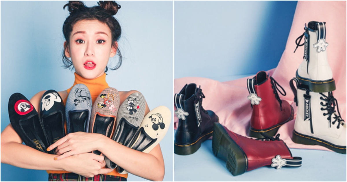 米奇伸手偷摸腳後跟♡「Grace gift×米奇90週年」超萌迪士尼聯名鞋包開燒啦！ Grace gift、Grace gift米奇90週年聯名、迪士尼聯名、米奇90週年、米奇雪靴