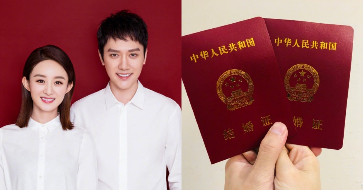 一公開就喊聲「老婆，生日快樂」！祝賀趙麗穎、馮紹峰正式結婚！ 趙麗穎、馮紹峰、穎寶、花千骨