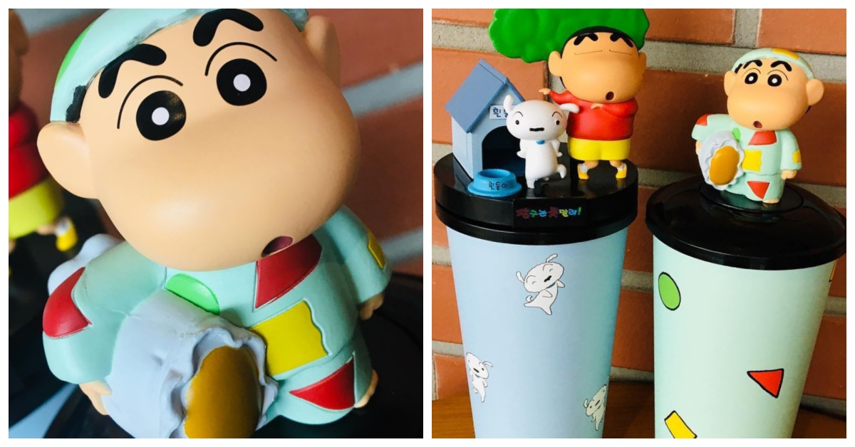 韓國電影院CGV推出《蠟筆小新》套餐！飲料杯蓋拔下來秒變超萌擺飾♡ 韓國、電影院、CGV、蠟筆小新、小白、爆米花套餐、飲料、可愛