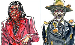 作殭屍也不放過你？ 繽紛色調的明星殭屍系插畫 Frederik Peeters、插畫、殭屍、活屍、