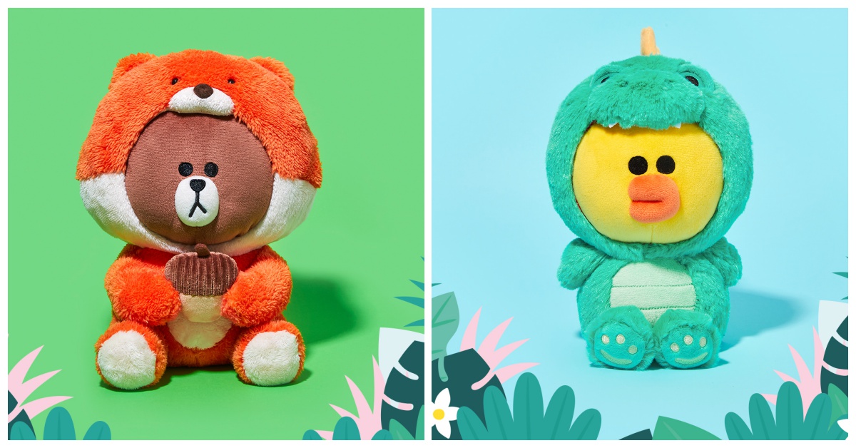 松鼠熊大跟水獺熊大萌度不相上下！這回莎莉也變身成「叢林動物」啦 LINE、LINE FRIENDS、熊大、JUNGLE BROWN、松鼠、水獺、莎莉、熊大